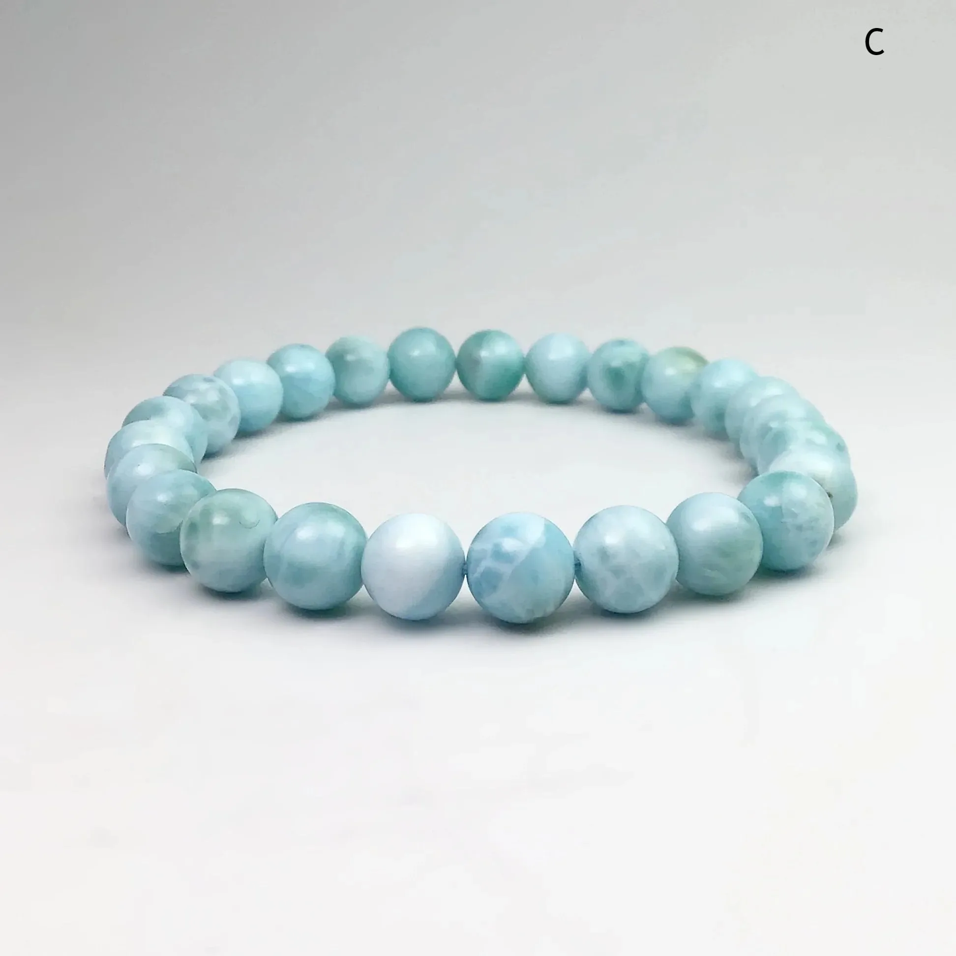 Larimar Beaded Bracelet - 8mm