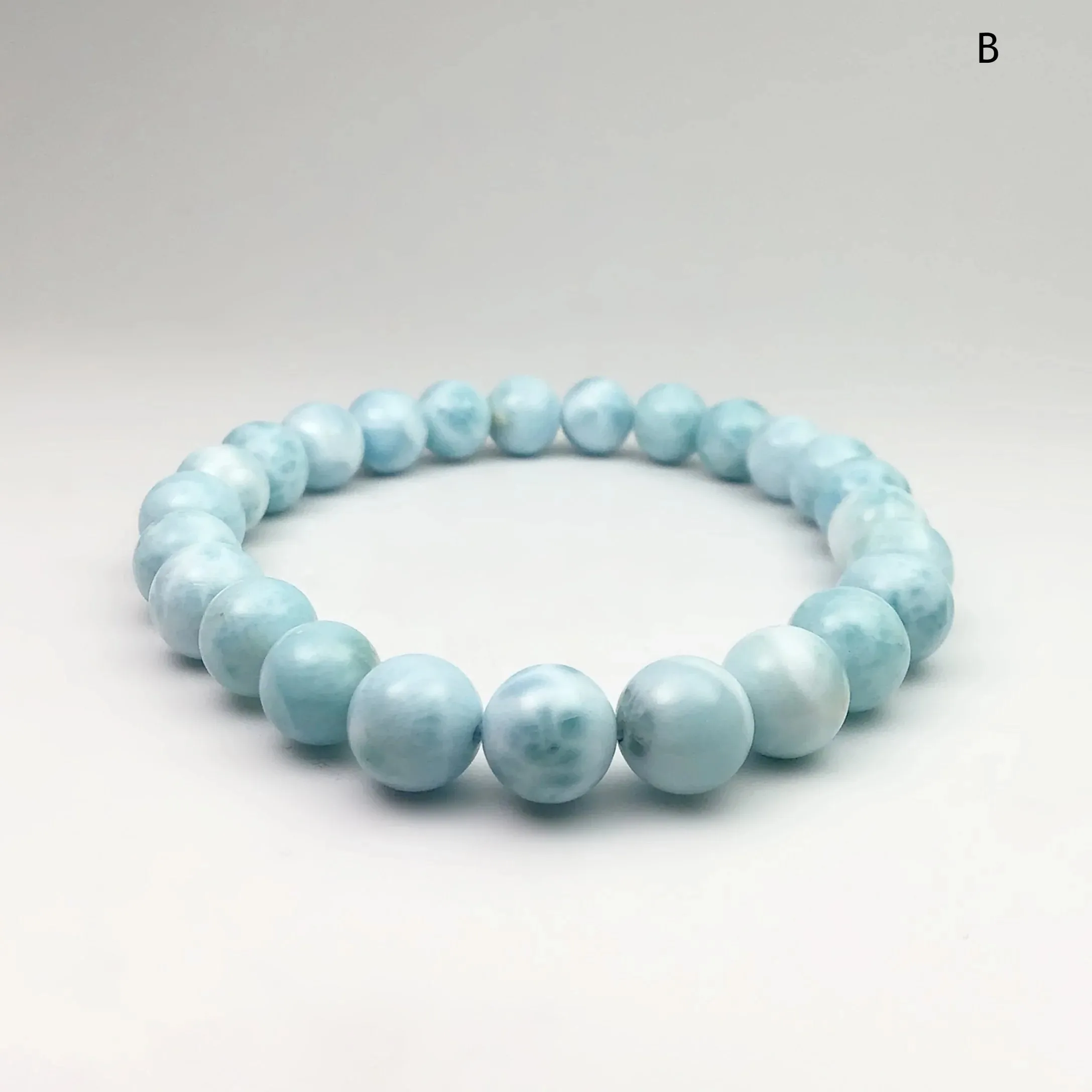 Larimar Beaded Bracelet - 8mm
