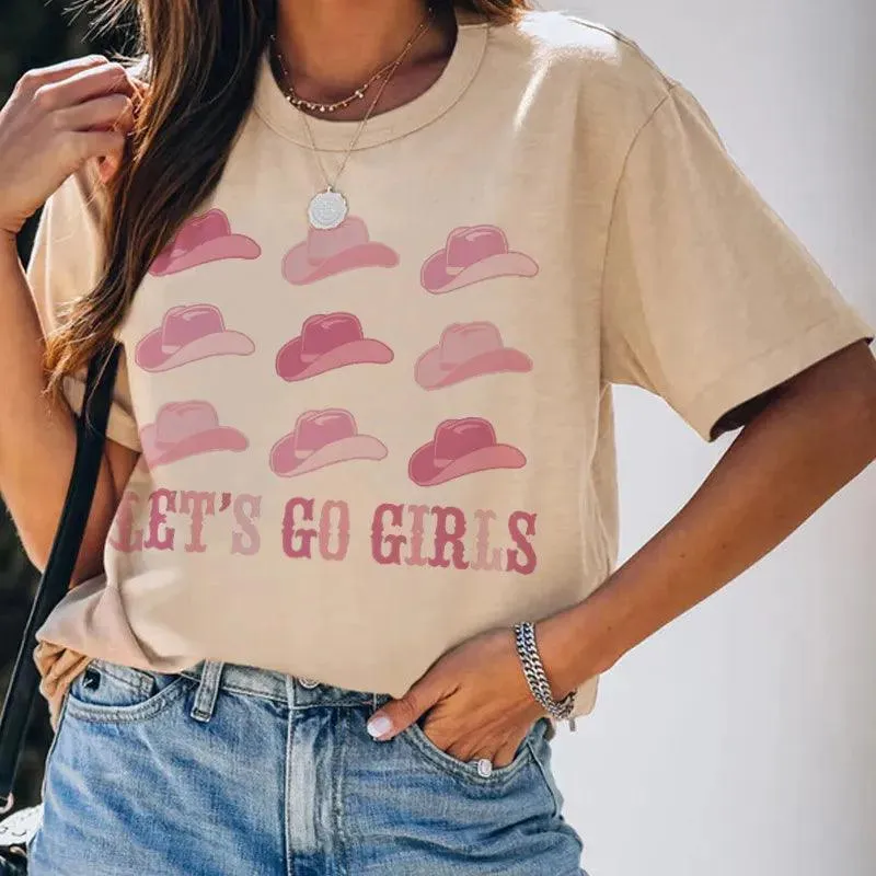 let's go girls cowgirl t-shirt