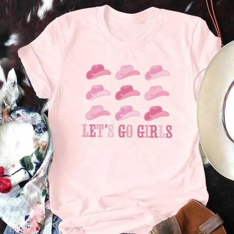 let's go girls cowgirl t-shirt