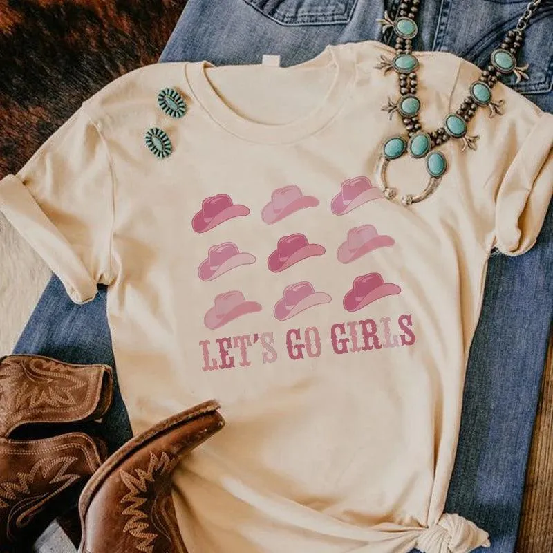 let's go girls cowgirl t-shirt