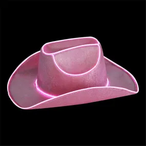 Light Up Cowgirl Hat - Pink