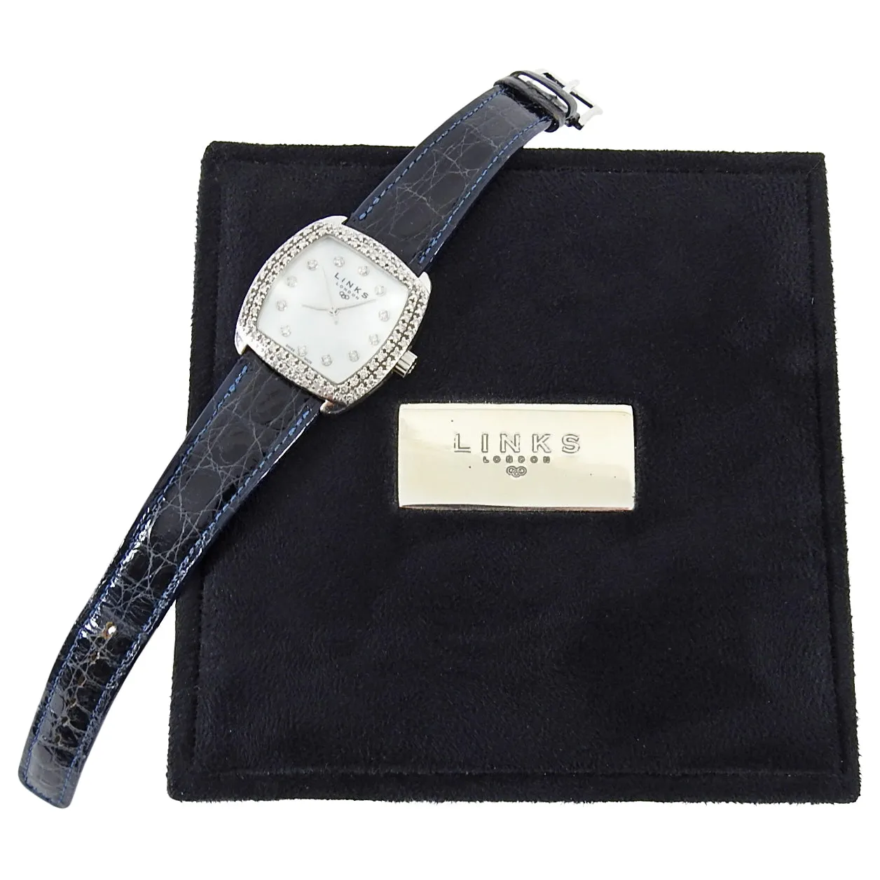 Links of London Sterling Silver Mother of Pearl Watch with Diamonds