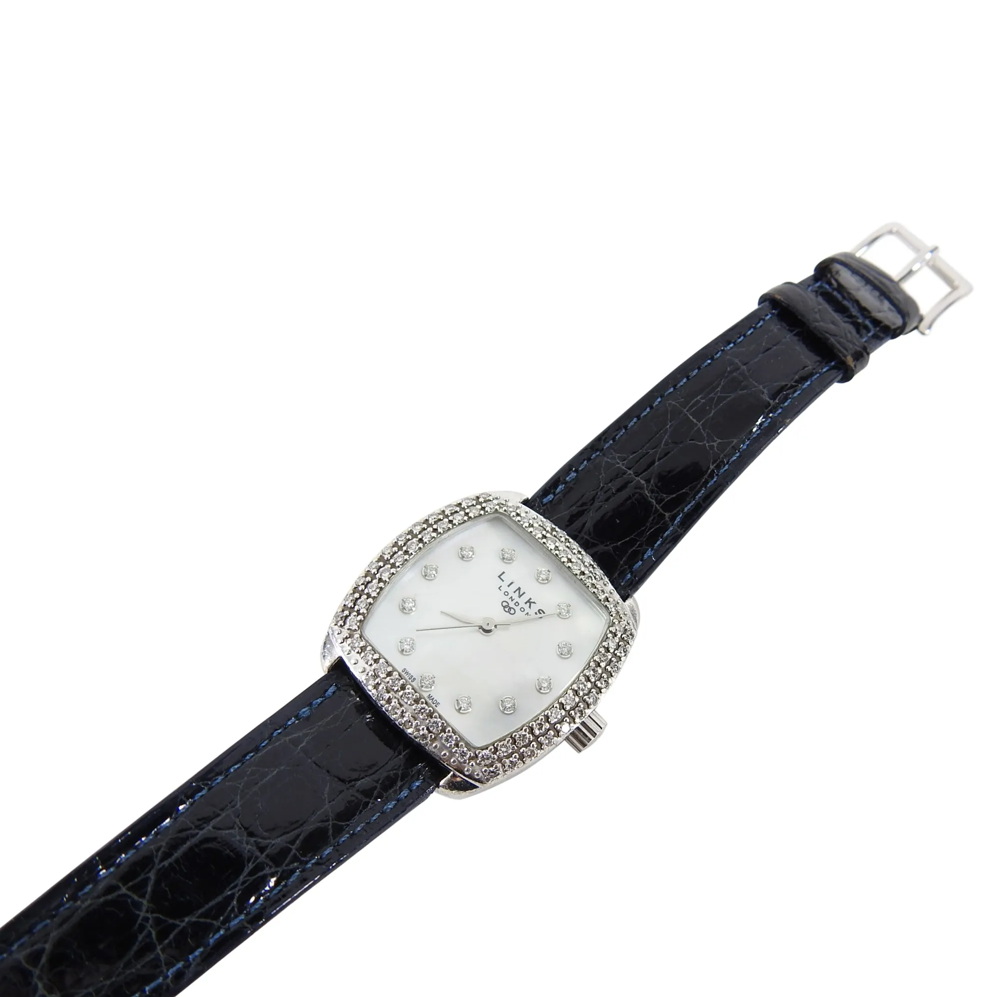 Links of London Sterling Silver Mother of Pearl Watch with Diamonds