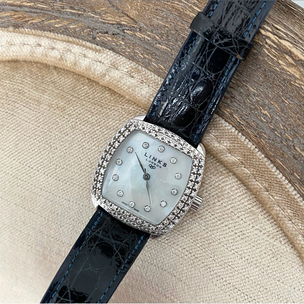 Links of London Sterling Silver Mother of Pearl Watch with Diamonds