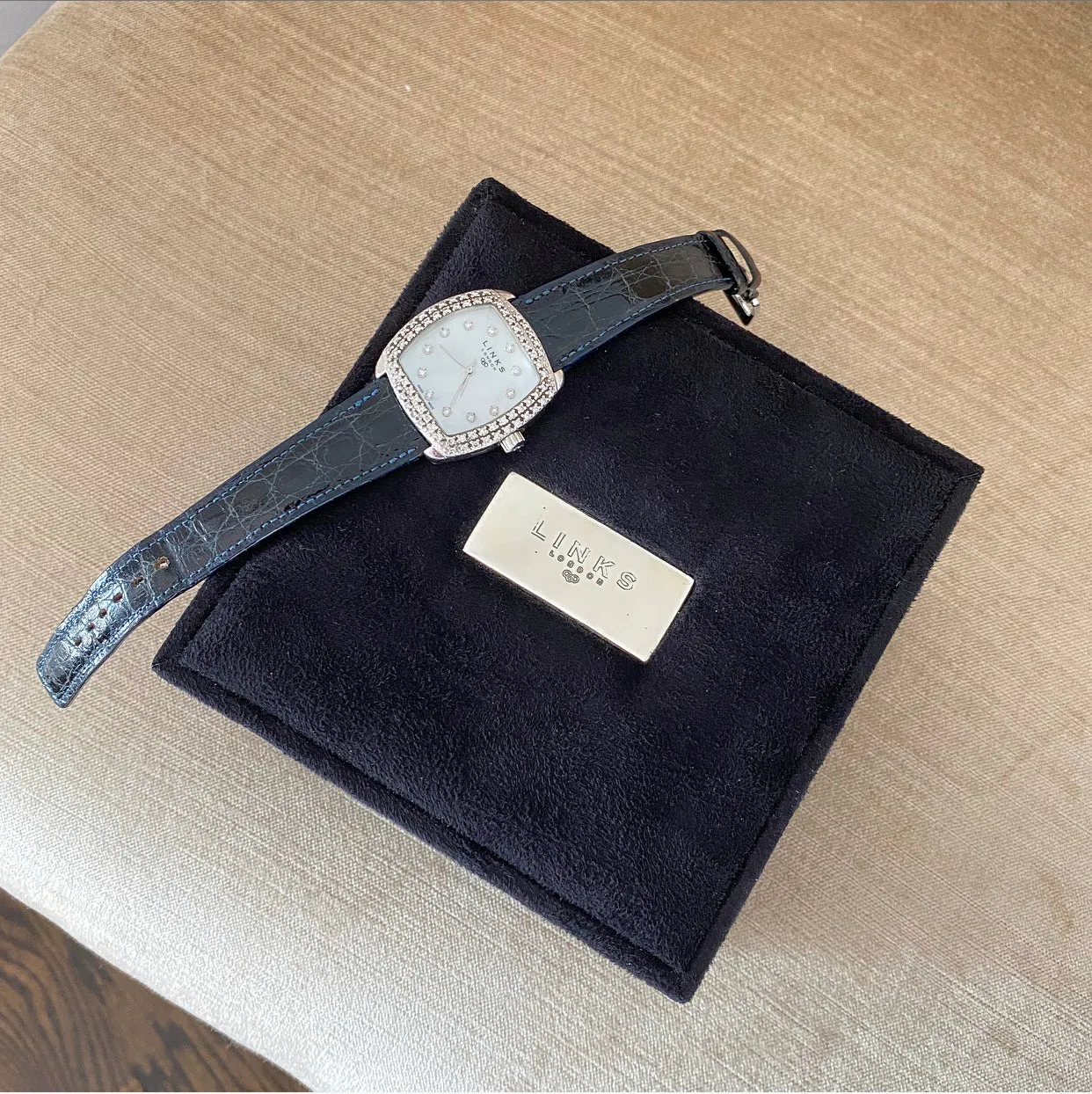 Links of London Sterling Silver Mother of Pearl Watch with Diamonds