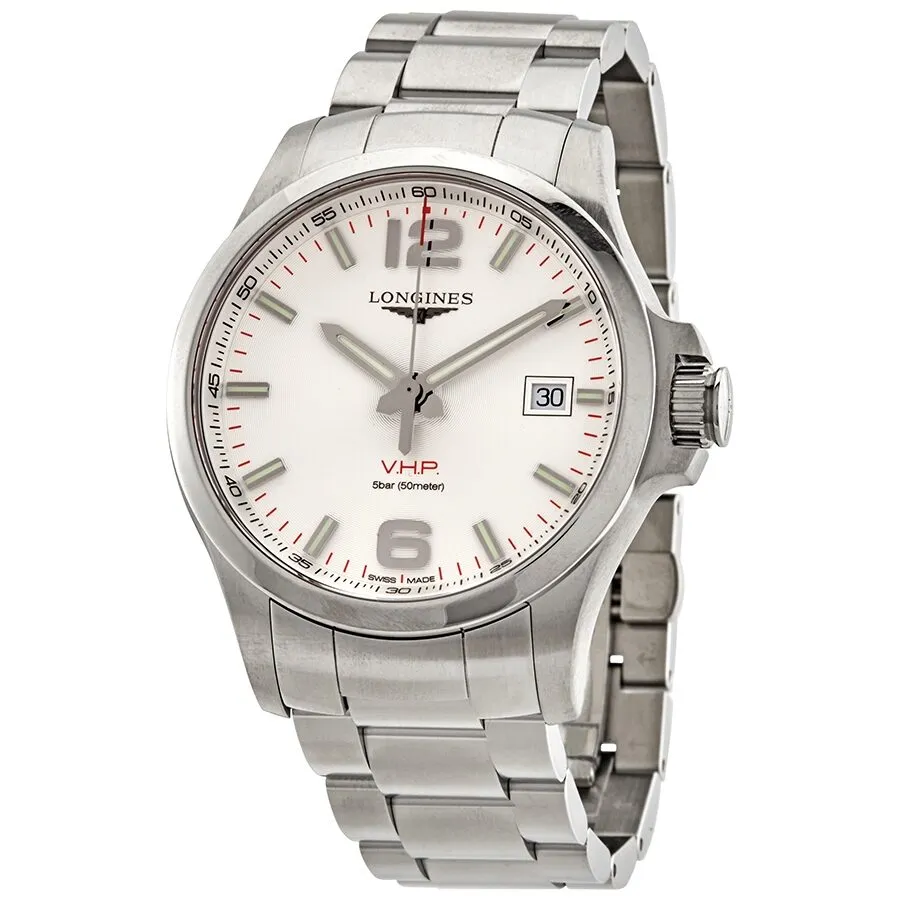 Longines Conquest V.H.P. Quartz Silver Dial Men's Watch L3.726.4.76.6