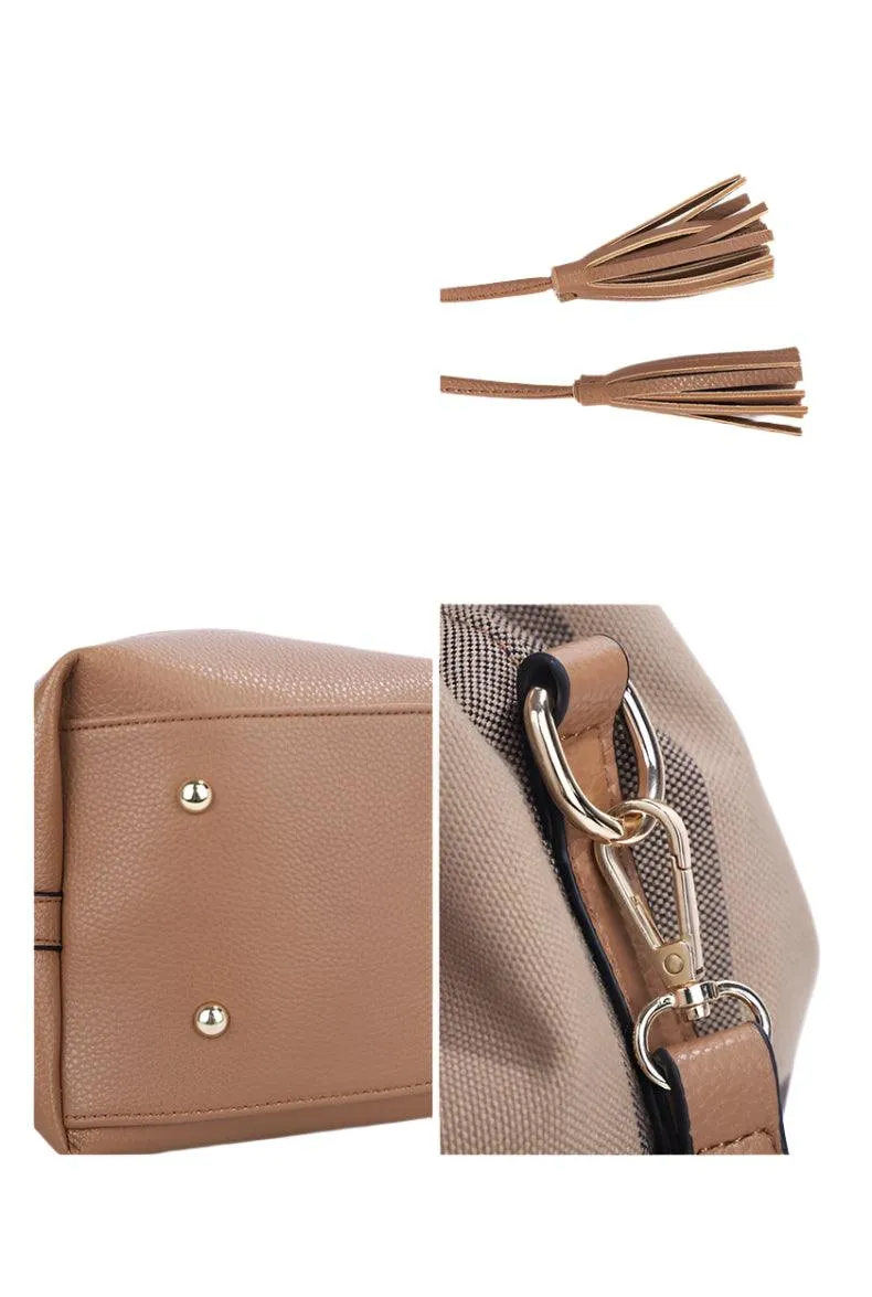 Luxury Versatile  Bag for Women – Tassel Decor Shoulder & Crossbody Travel Bag