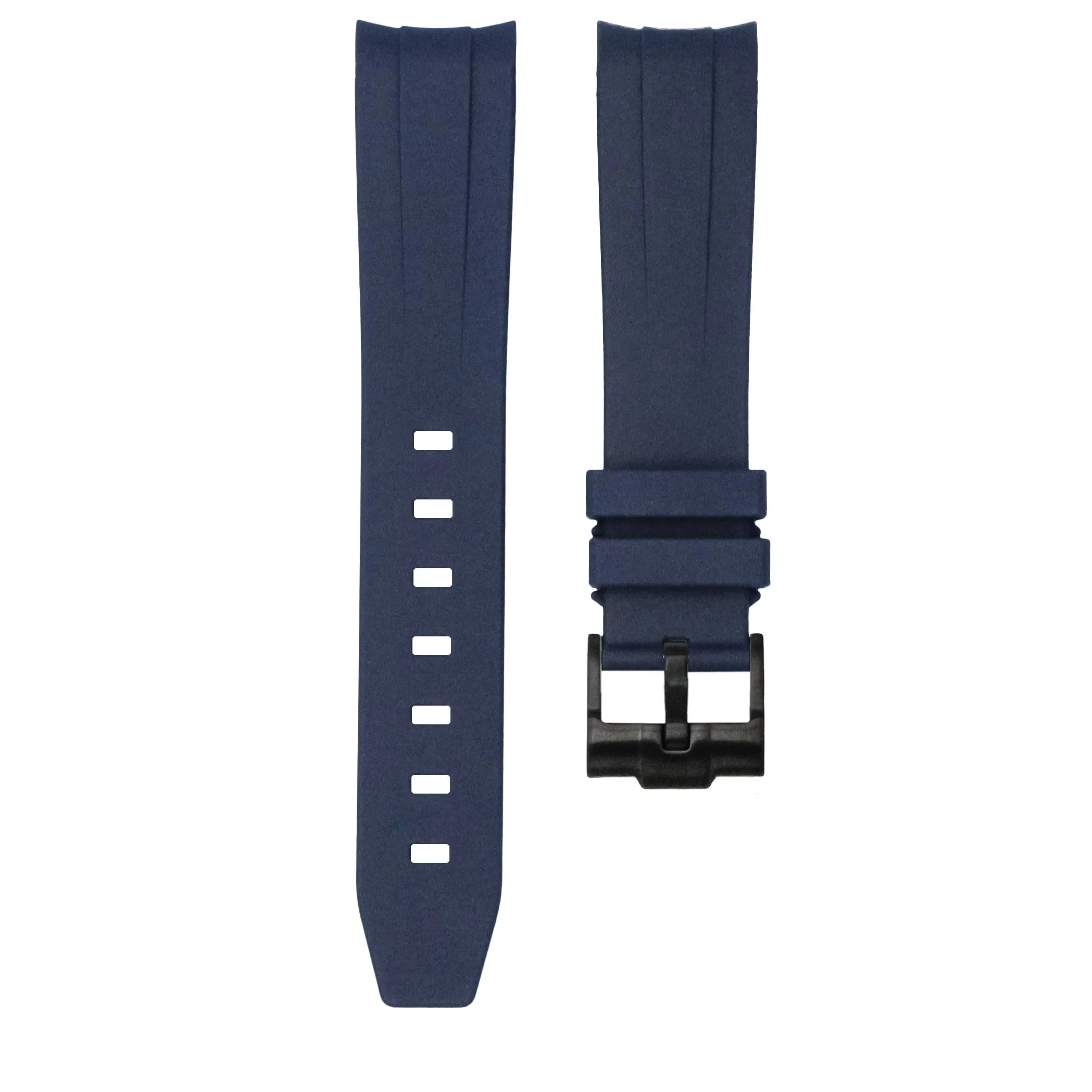 Marine Blue - Rubber Watch Strap For Rolex Oyster Perpetual