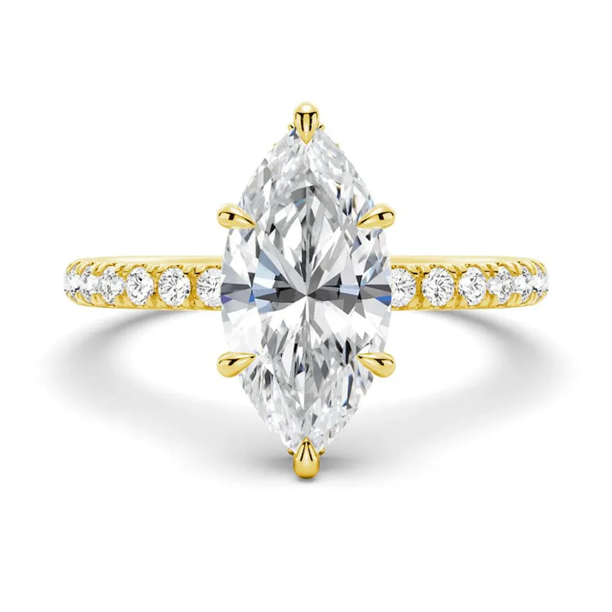 Marquise Ring in gold - sterling silver