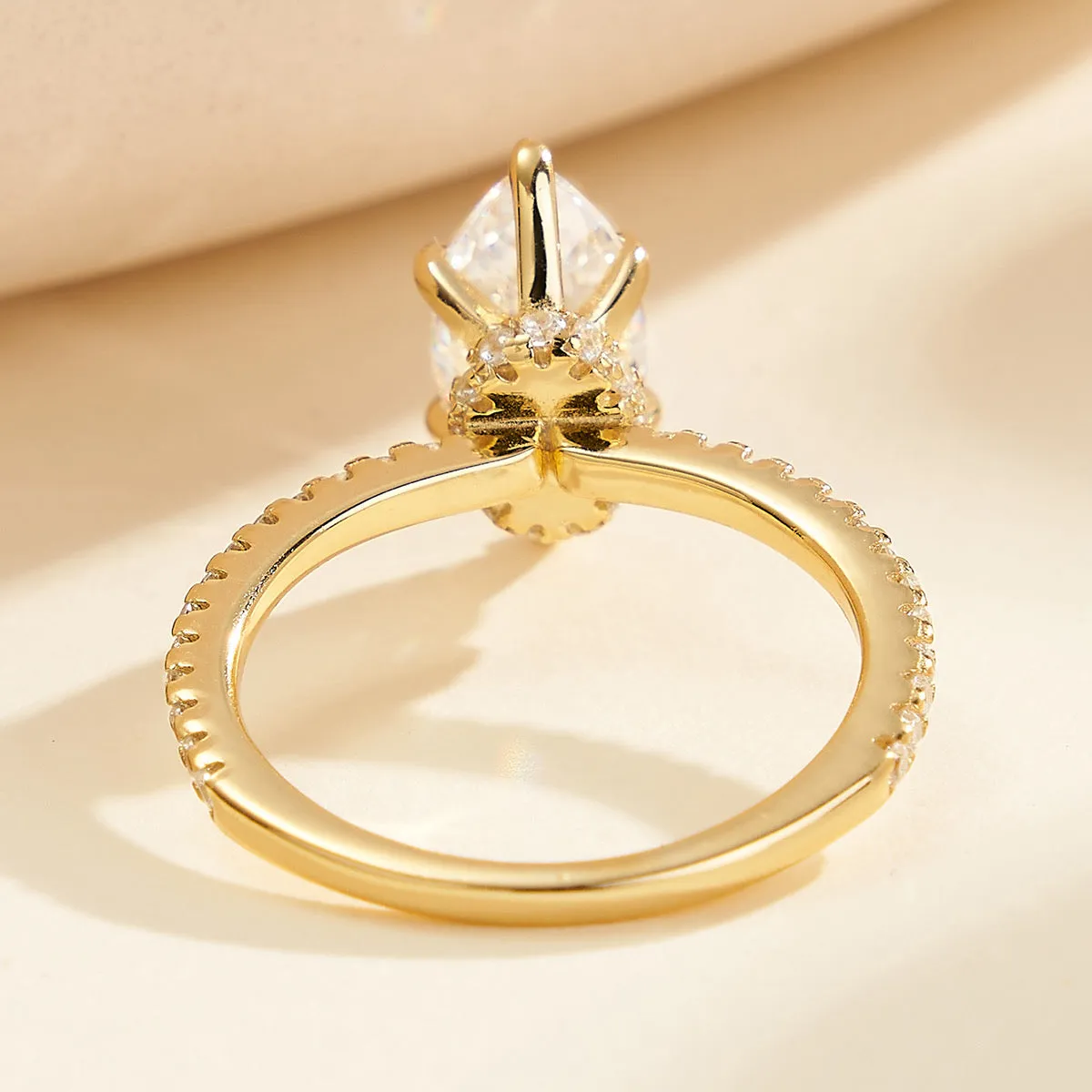 Marquise Ring in gold - sterling silver