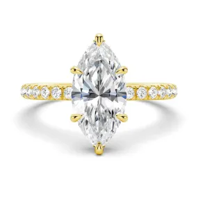 Marquise Ring in gold - sterling silver