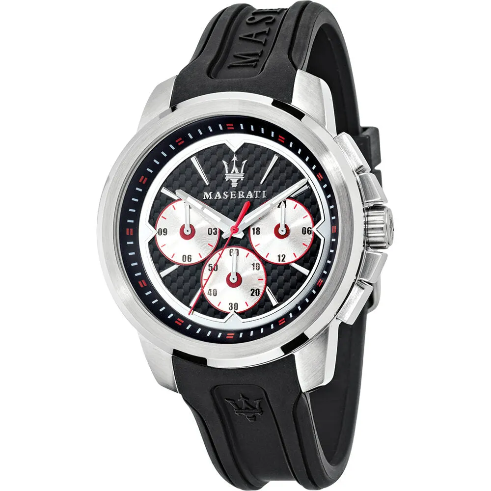Maserati Sfida Chronograph Black/Silver Dial Men's Watch R8851123001