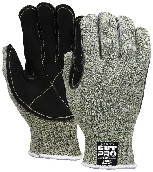 MCR Safety Memphis HERO 7GA Kev/Steel w/lea palm