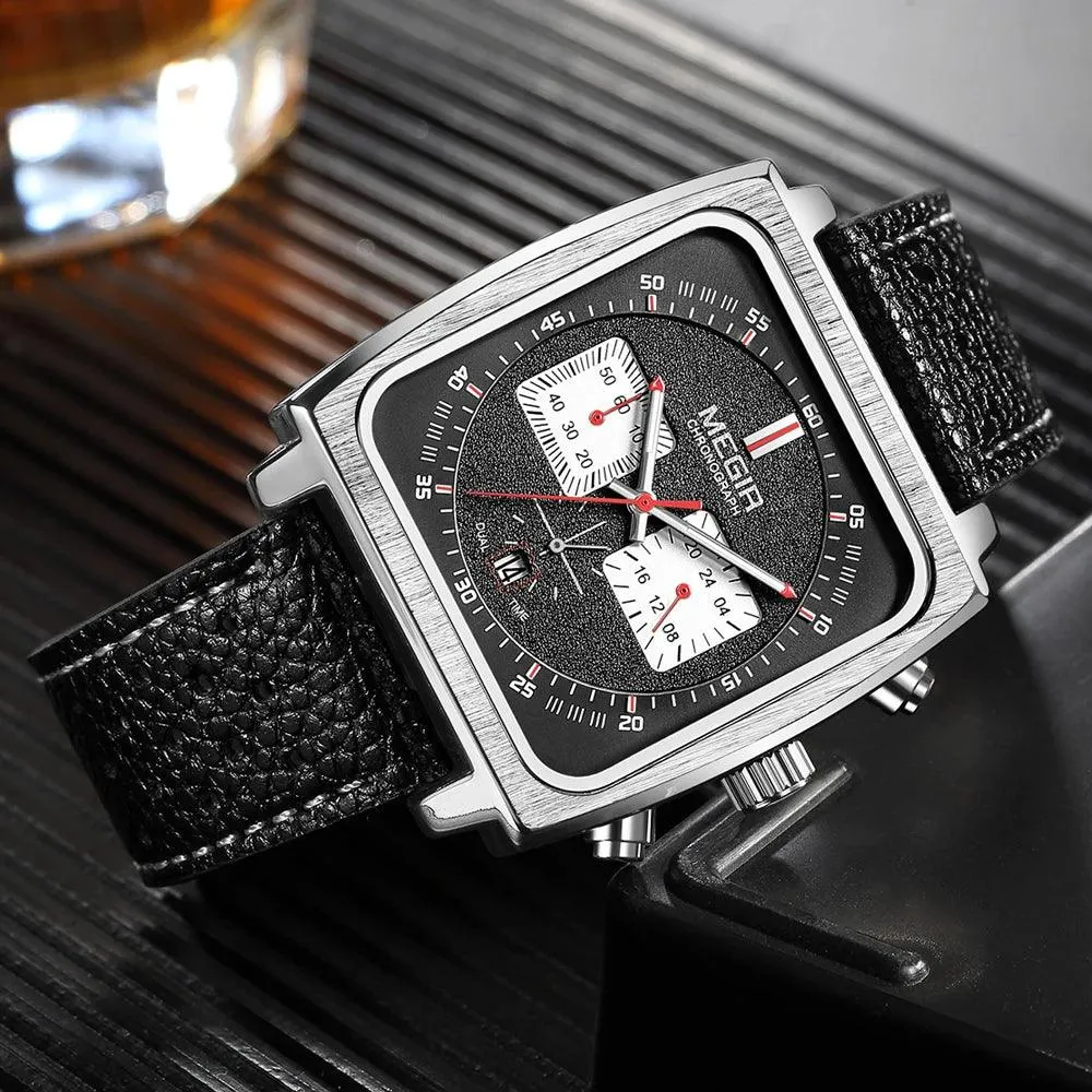 Men's Chronograph Quartz Watch – Fashionable Casual Sports Watch