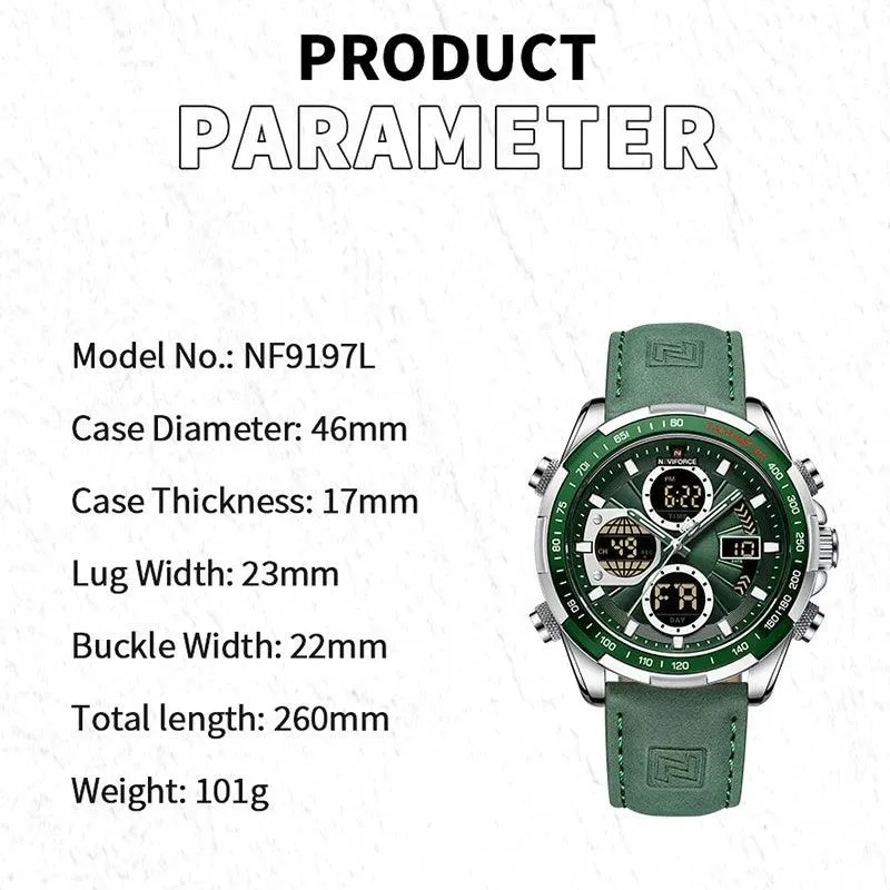 Men's Military Quartz Chronograph Watch – Luxury Waterproof Sports