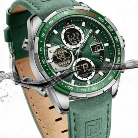 Men's Military Quartz Chronograph Watch – Luxury Waterproof Sports