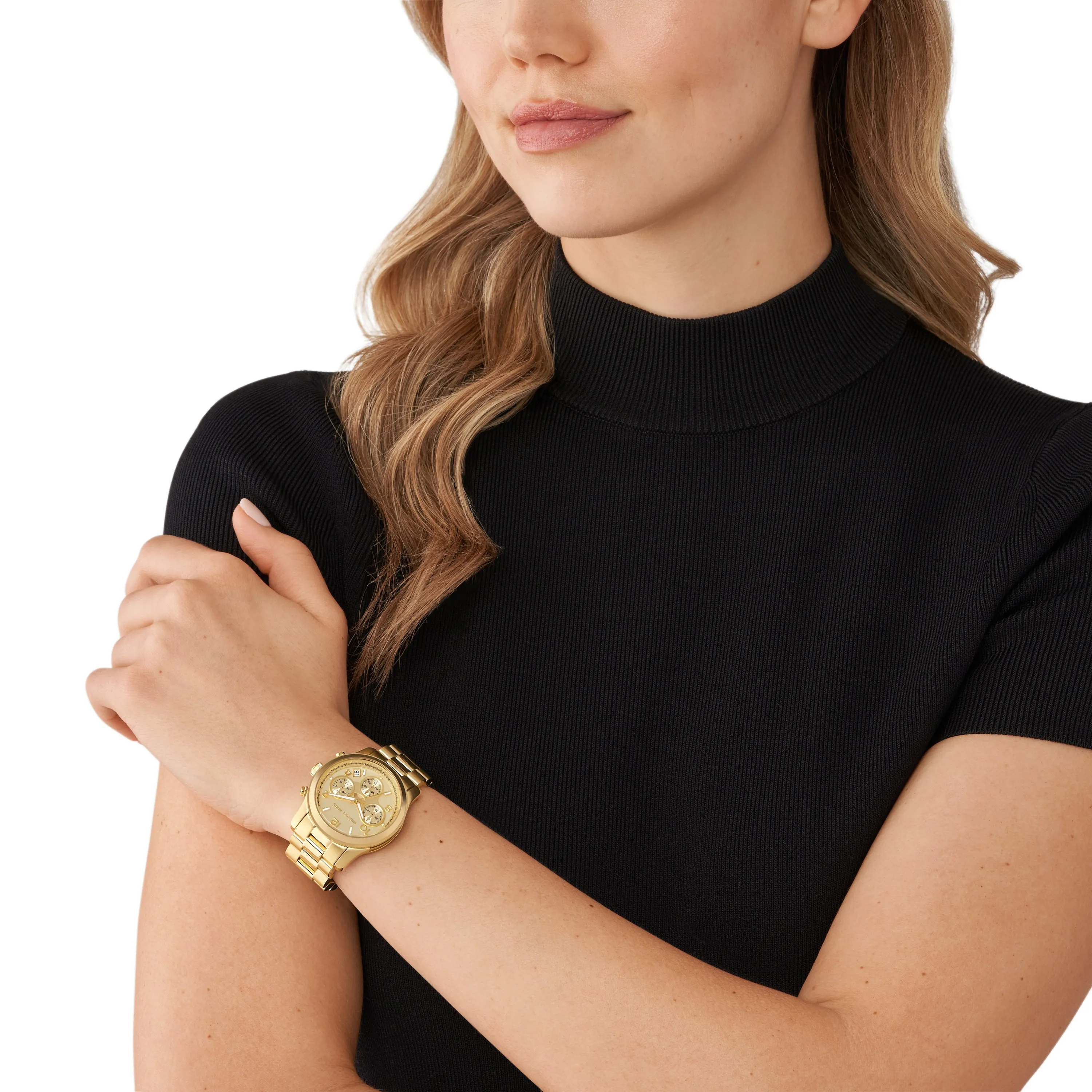Michael Kors - Runway Chronograph Gold-Tone Stainless Steel Watch - MK7323 - 787967