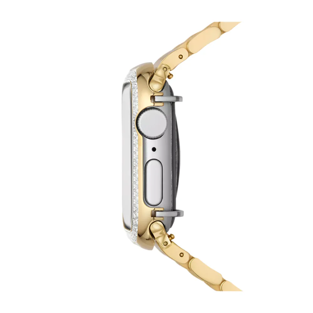 Michele Series 7-9 41MM Diamond Case For Apple Watch® in Two-Tone 18K Gold-Plated