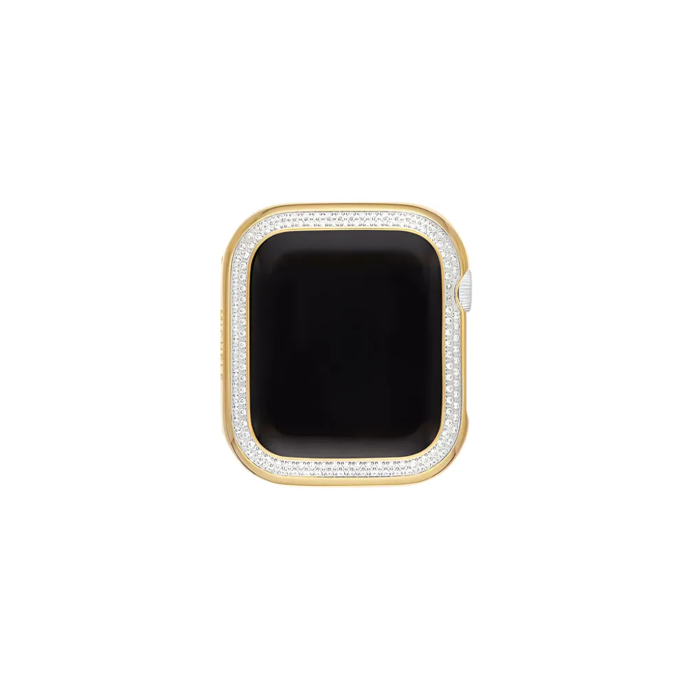 Michele Series 7-9 41MM Diamond Case For Apple Watch® in Two-Tone 18K Gold-Plated
