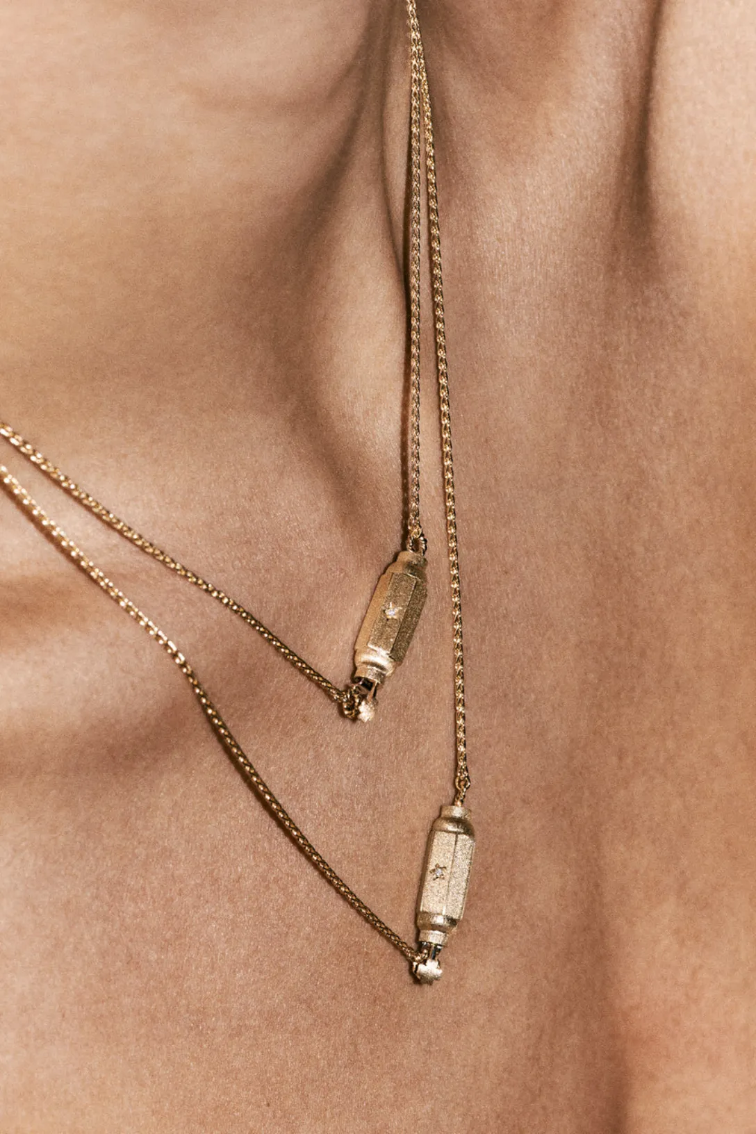 Micro Coco Diamonds Locket Necklace | 50cm