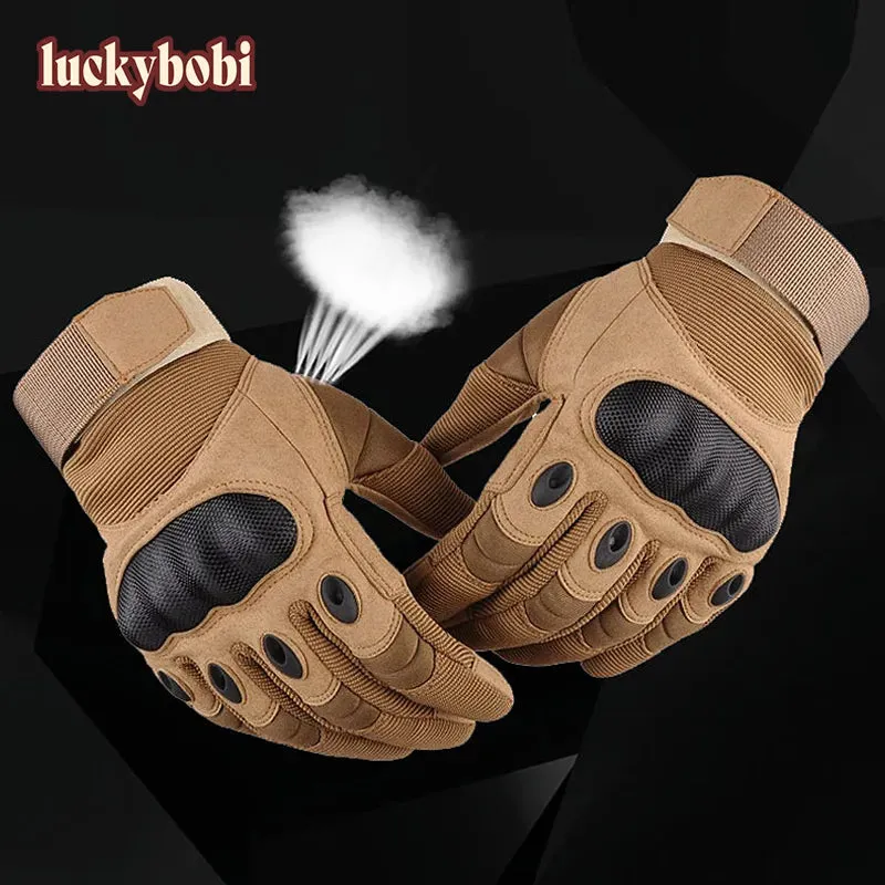 Military fan hard shell black eagle tactical sports gloves male cross border protection male five finger hard shell training