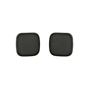 Minimal Square Moss Green Invisible Clip On Earrings