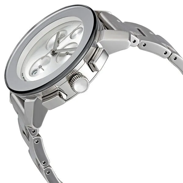 Movado Bold Silver Dial Chronograph Stainless Steel Watch 3600075