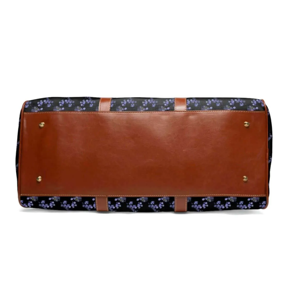 Navy Blue Floral Waterproof Travel Bag
