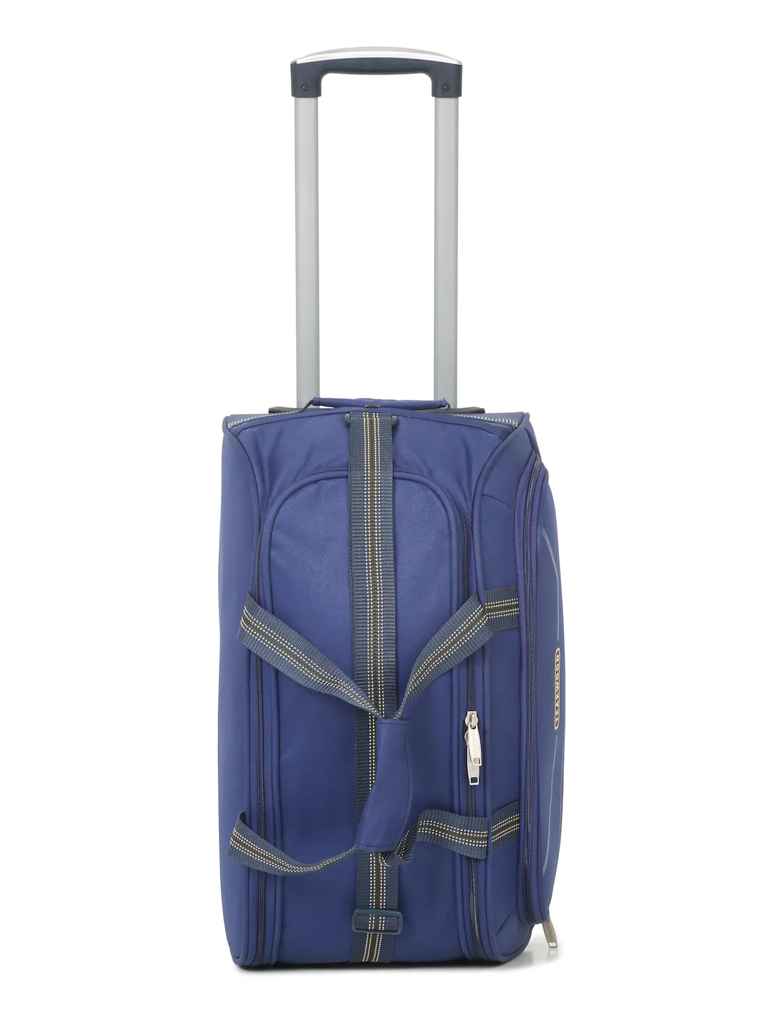 Navy Printed Cabin Duffel Trolley Bag