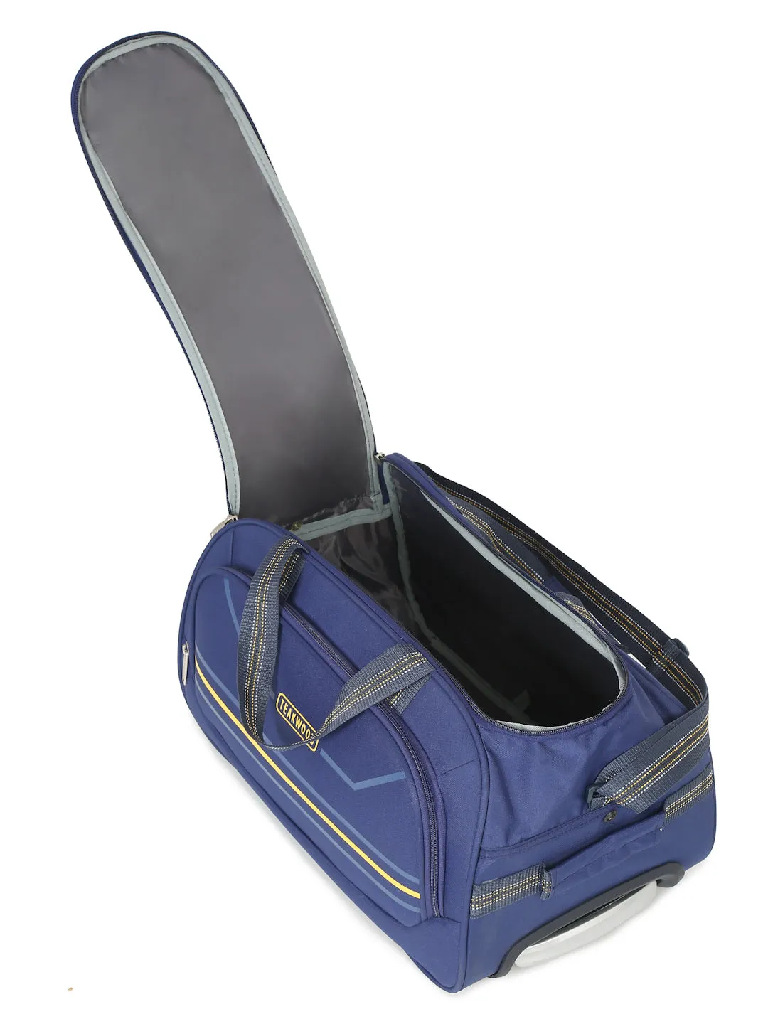 Navy Printed Cabin Duffel Trolley Bag