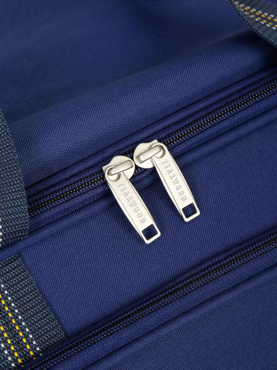 Navy Printed Cabin Duffel Trolley Bag