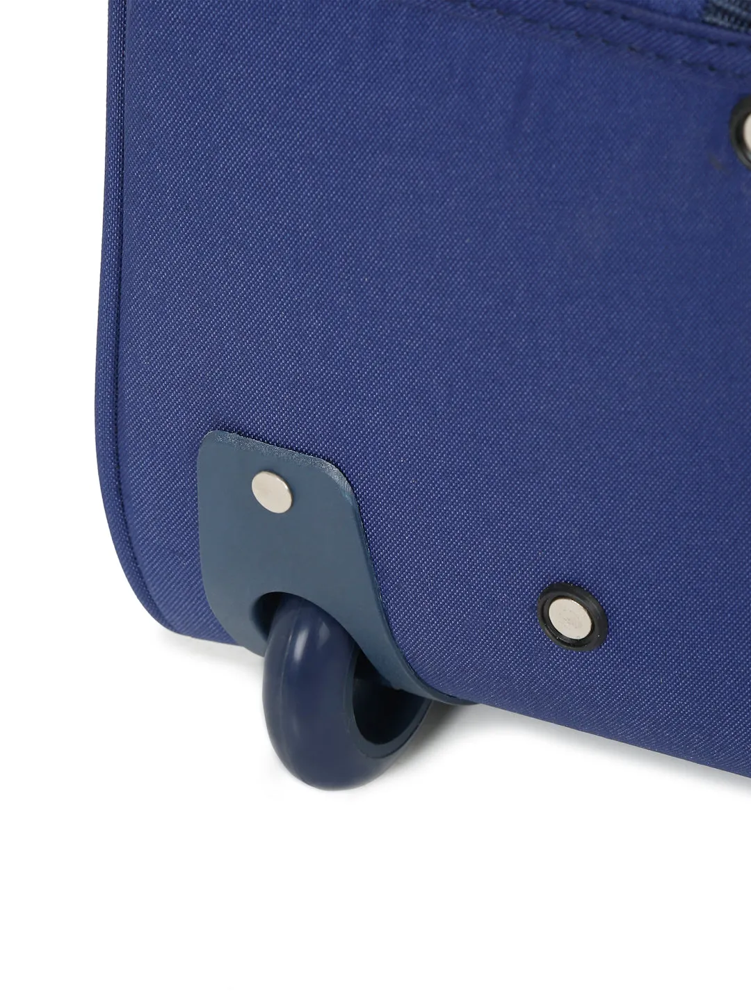Navy Printed Cabin Duffel Trolley Bag