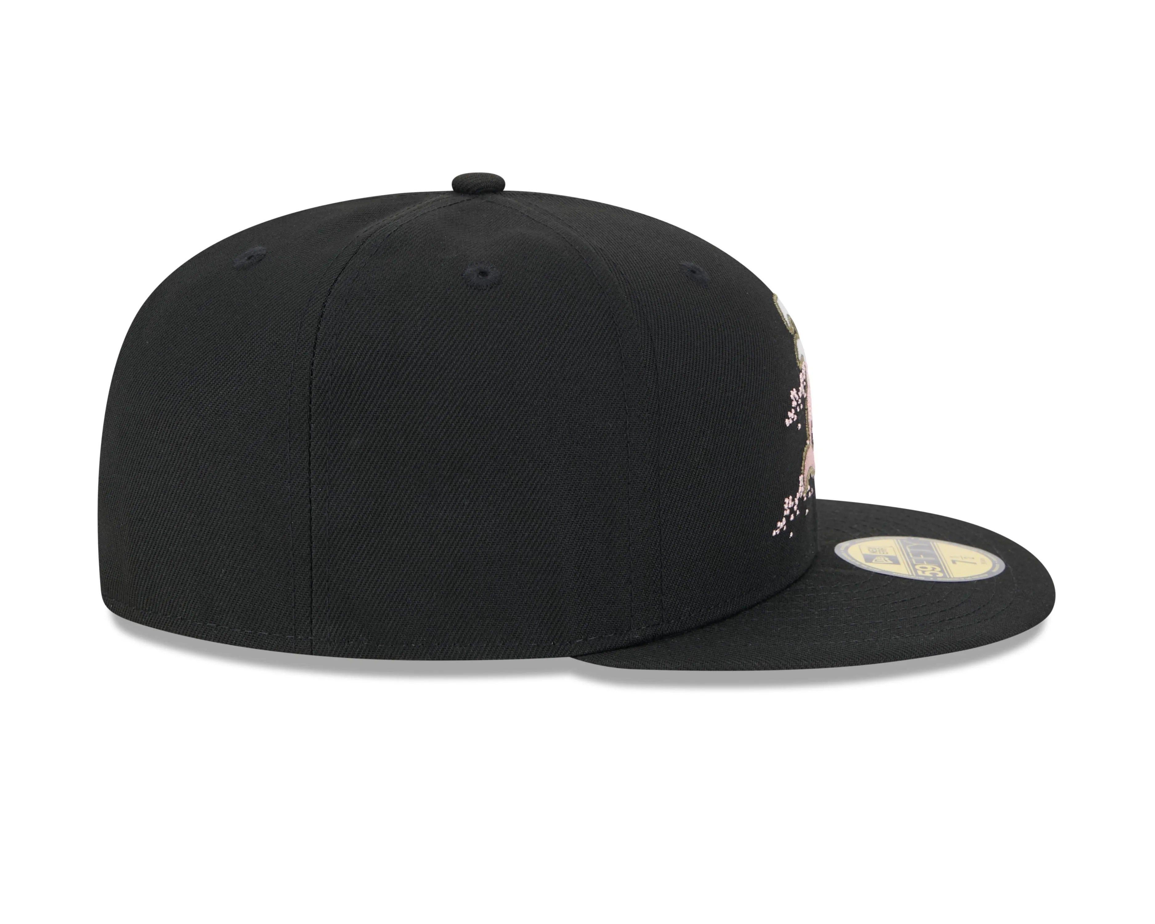 New Era - 59fifty Fitted Cap - Oakland Athletics - DOTTED FLORAL - Black