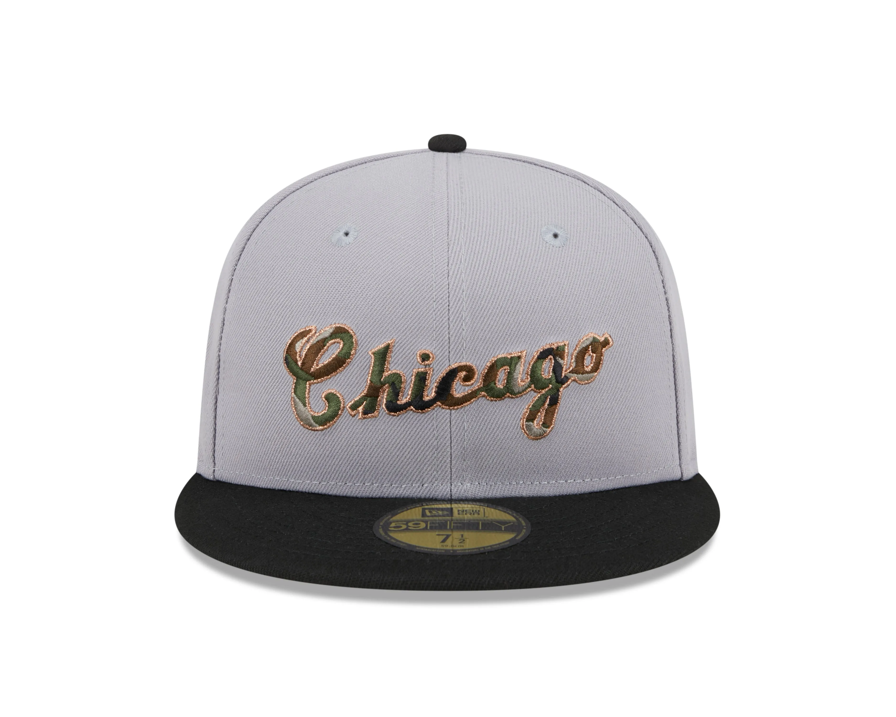 New Era - CAMO FILL - 59fifty Fitted Cap - Chicago White Sox - Grey