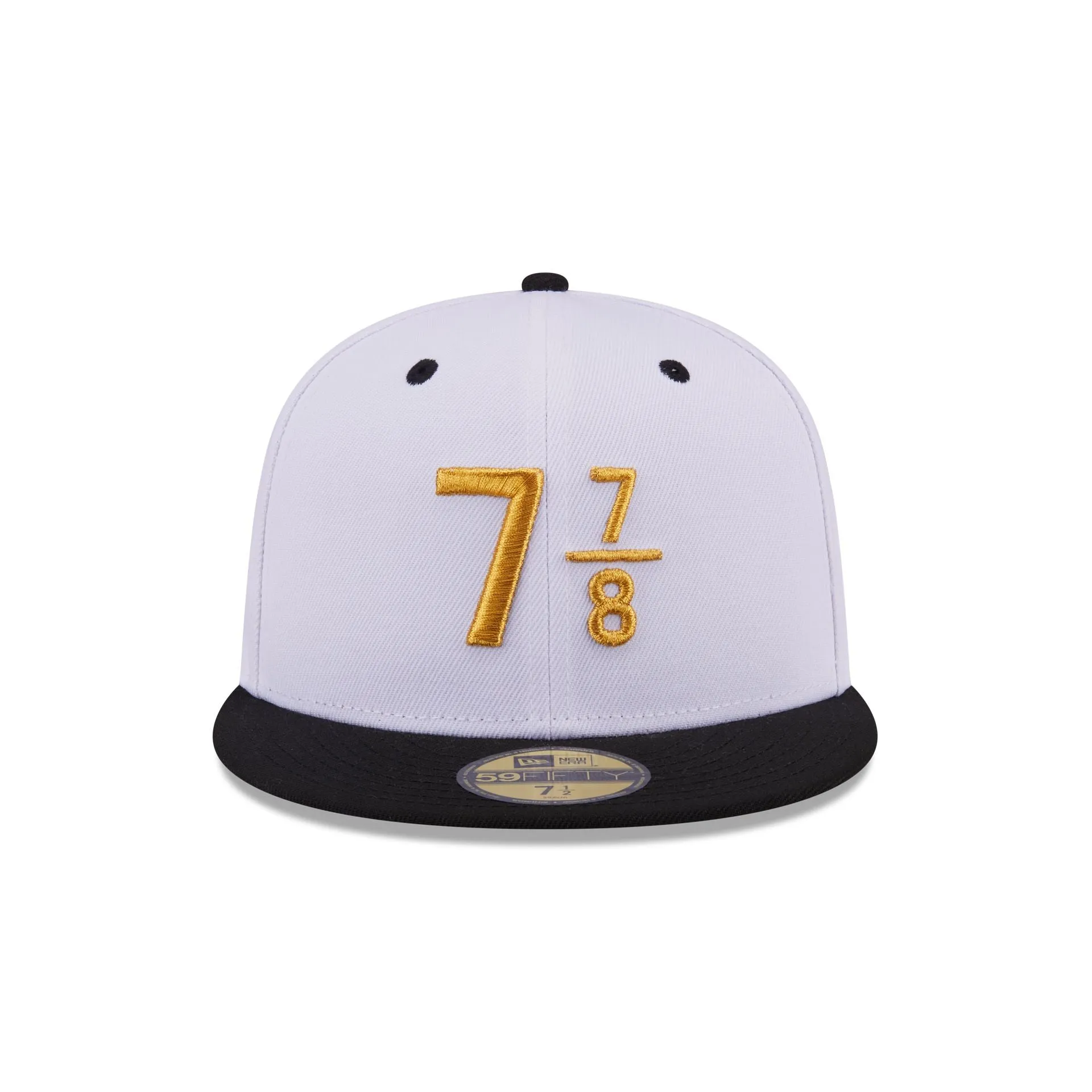 New Era Cap Signature Size 7 7/8 White 59FIFTY Fitted Hat