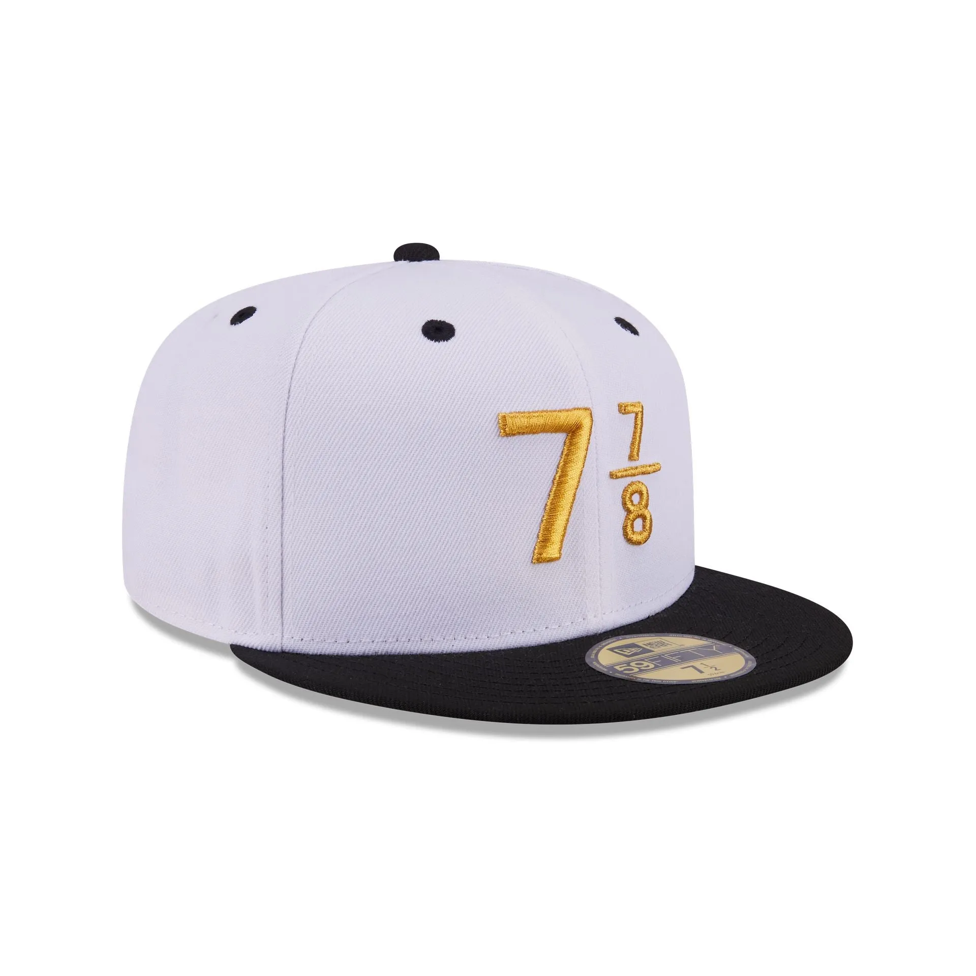 New Era Cap Signature Size 7 7/8 White 59FIFTY Fitted Hat
