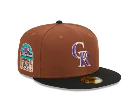 New Era - Colorado Rockies - HARVEST 59FIFTY Cap - Brown