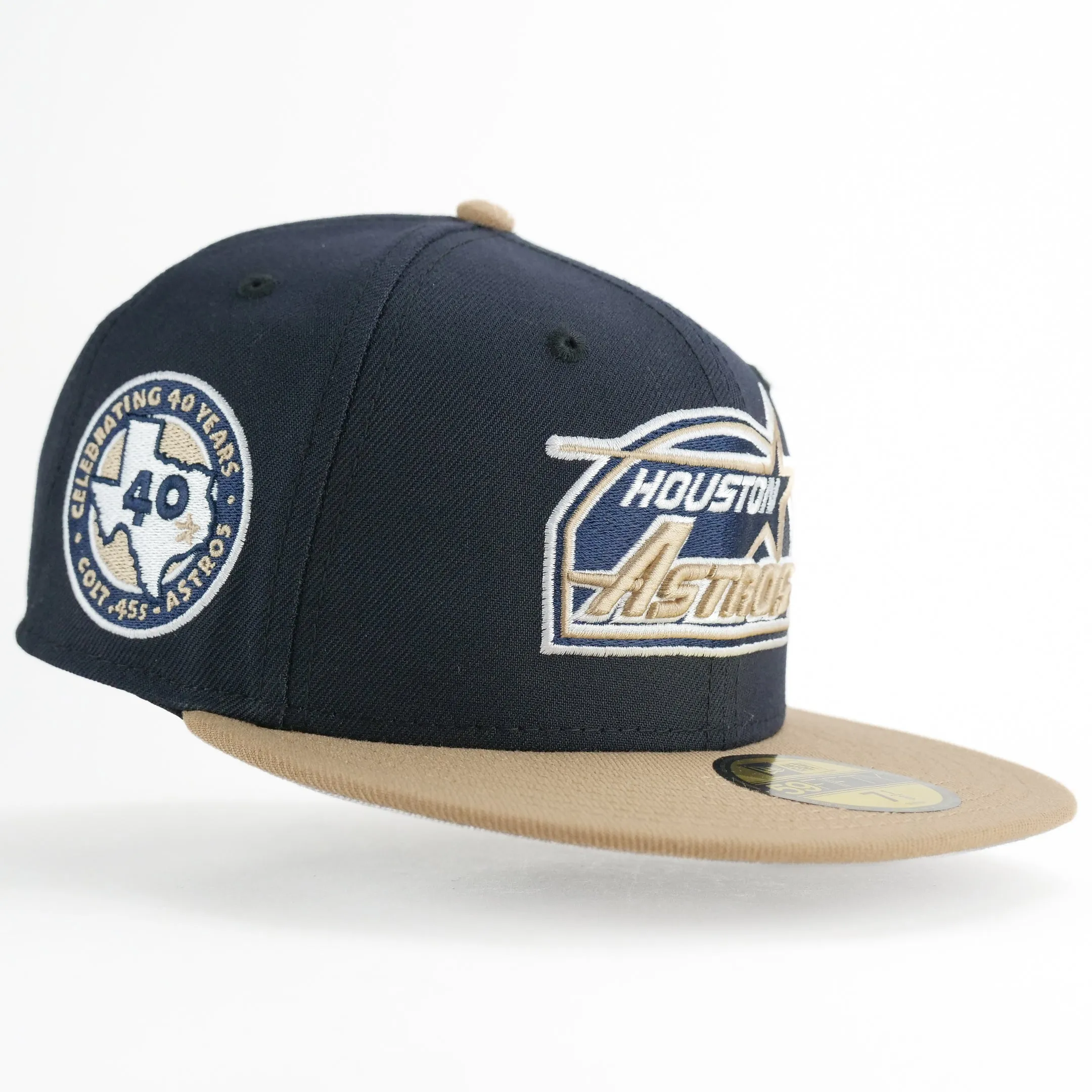 New Era Custom Exclusive Fitted 5950 Houston Astros 40 Years Commemorative Patch