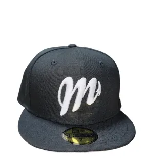 New Era Diablos del Mexico Black and White Gray UV 59fifty Fitted Cap