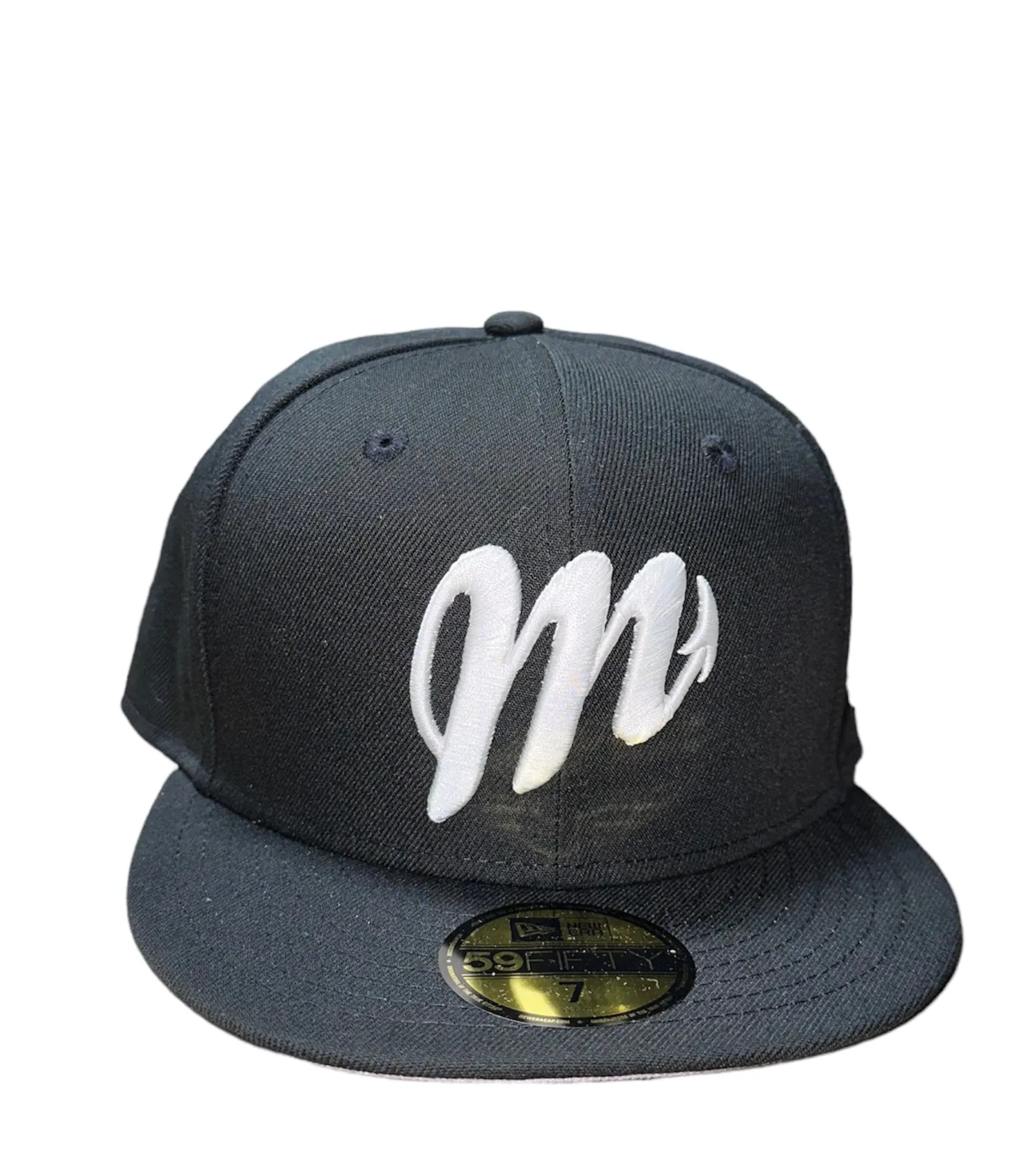 New Era Diablos del Mexico Black and White Gray UV 59fifty Fitted Cap
