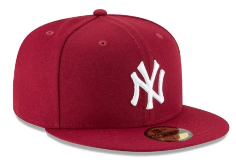 New Era Los New York Yankees Burgundy Fashion Color Basic 59fifty Fitted Cap