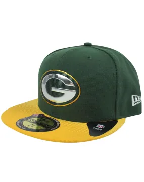 New Era NFL Unisex Green Fitted Flat Cap