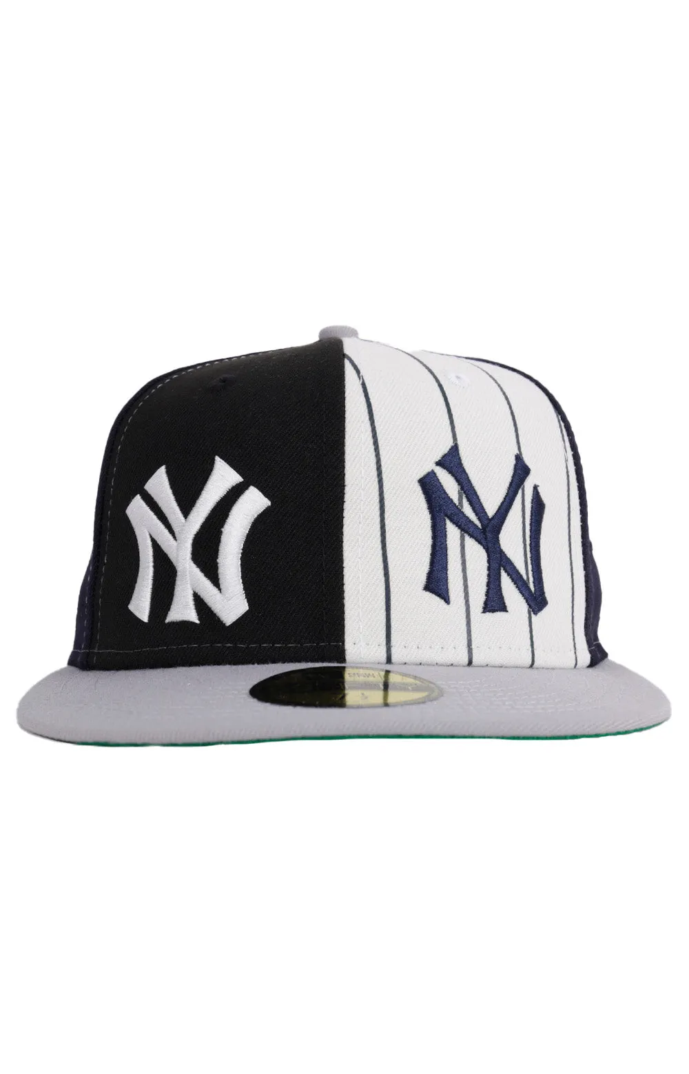 NY Yankees Logo Pinwheel Fitted Cap by New Era