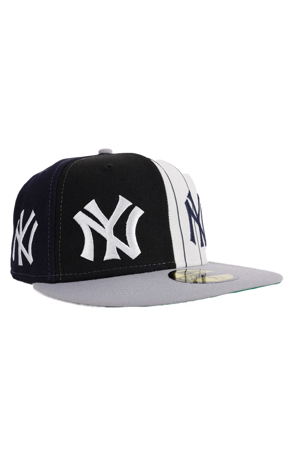 NY Yankees Logo Pinwheel Fitted Cap by New Era