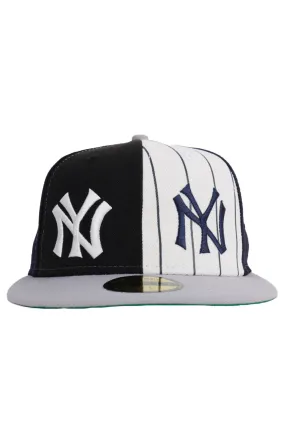 NY Yankees Logo Pinwheel Fitted Cap by New Era