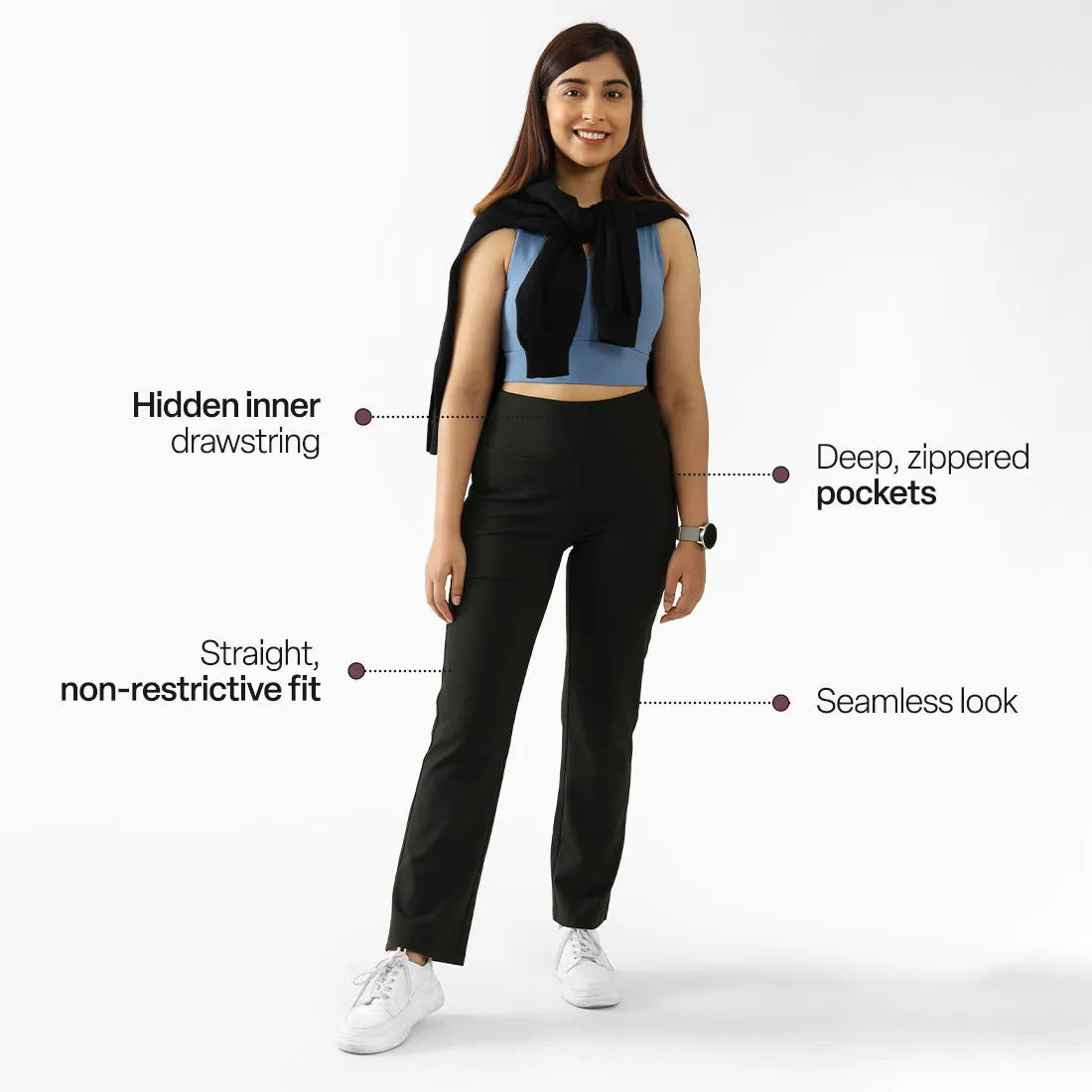 On-The-Go Straight Pants - Classic