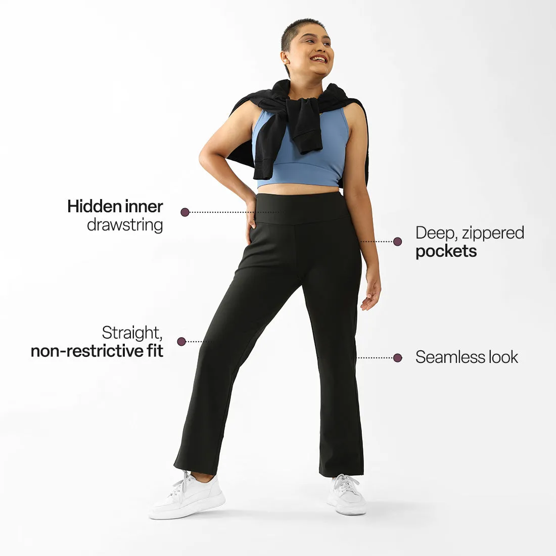 On-The-Go Straight Pants - Classic