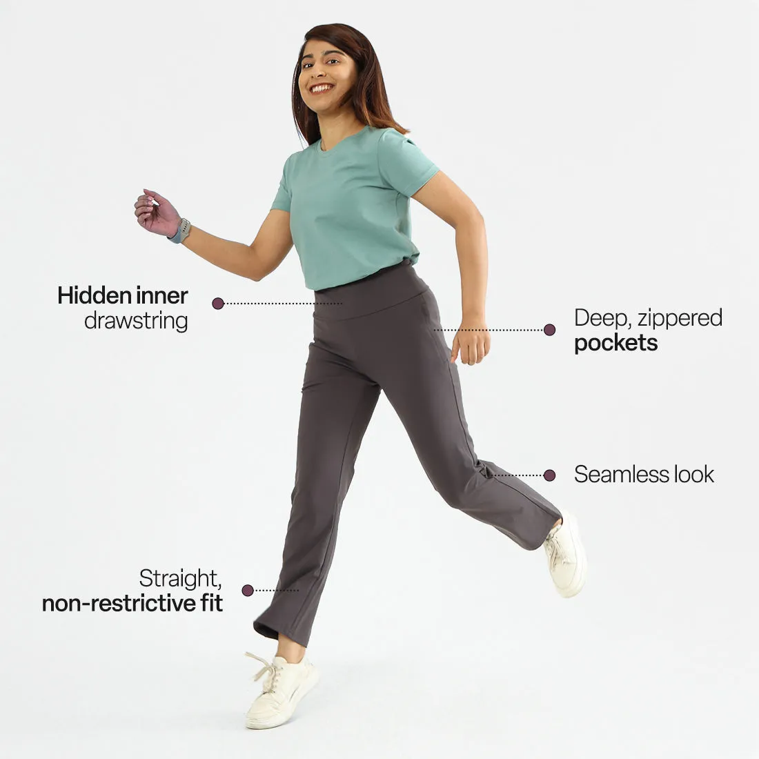 On-The-Go Straight Pants - Classic