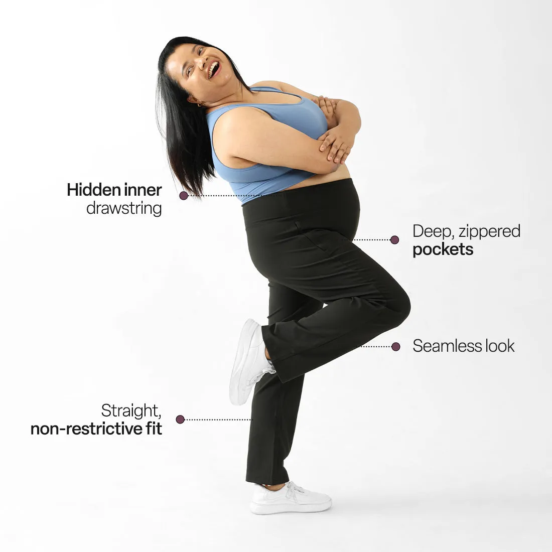 On-The-Go Straight Pants - Classic